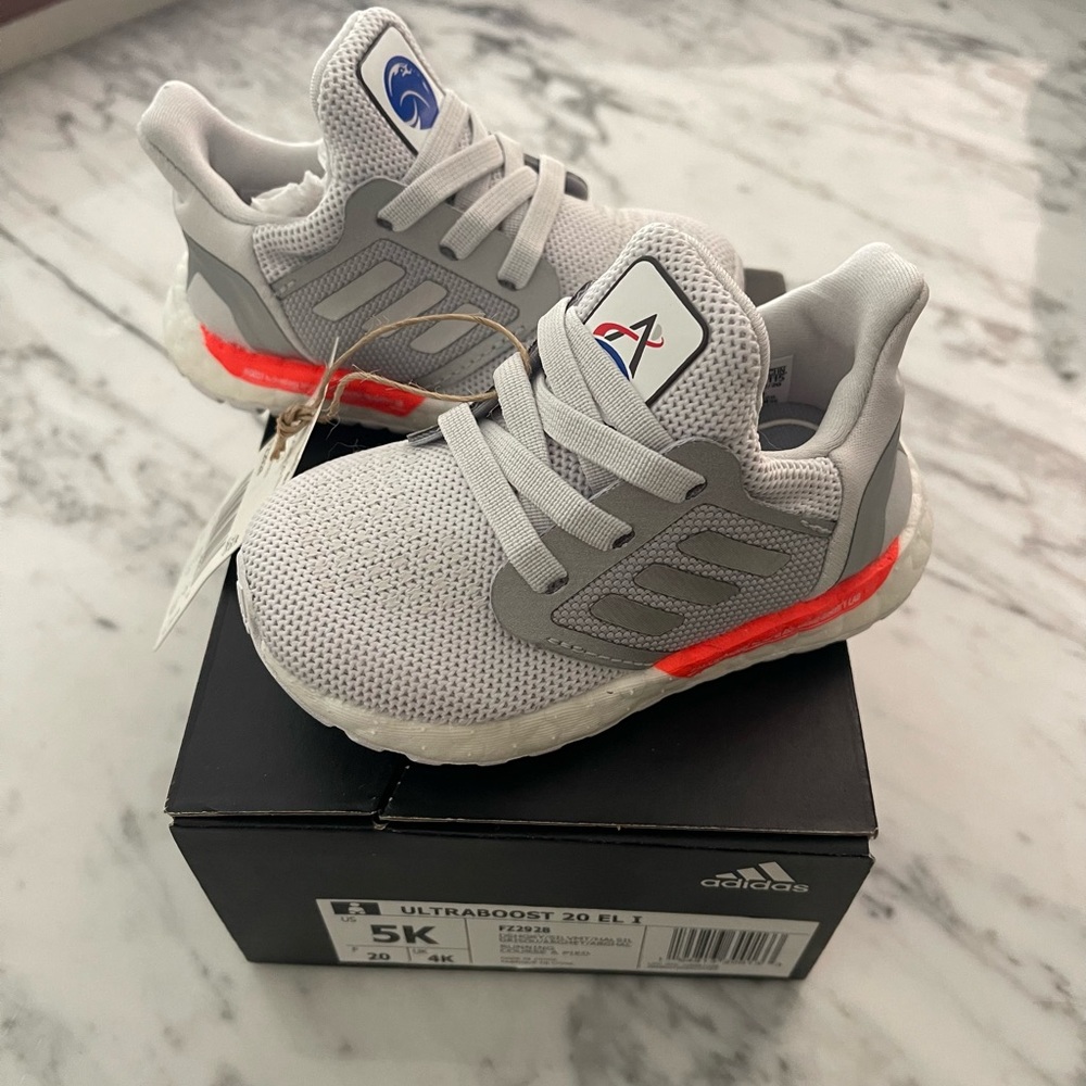 adidas UltraBoost 20 x NASA ISS Running Sneaker-Dash Gray/Silver/Silver